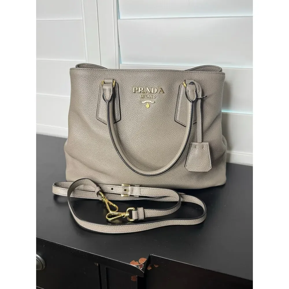 Prada | Vitello Daino Leather Handbag